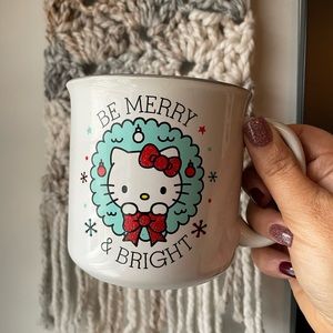 Hello Kitty Christmas Be Merry & Bright Mug NEW